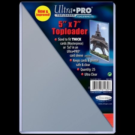25 Ultra Pro 5 x 7 Premium Toploader Top Loader - Photo Card Holder Foto Halter