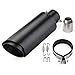 Produktbild JenNiFer 38-51Mm Motorcycle Exhaust Muffler Pipe Tips Edelstahl Schwarz