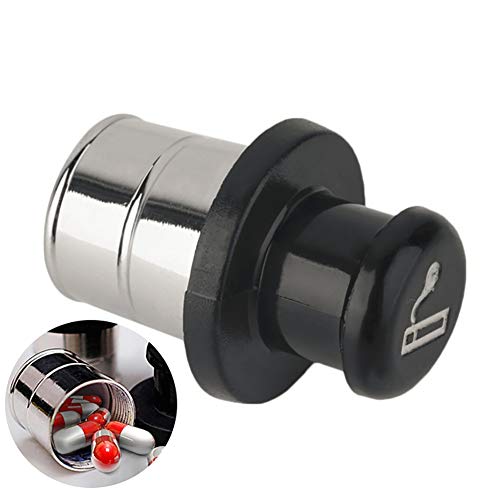 1pc coche encendedor en forma de caja de metal para almacenamiento caja fuerte secret stash diversion guarida container stash