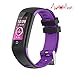Produktbild Fitness-Tracker, Farbmonitor Smart Watch 4 Sportmodus, Pulsmesser IP67 Wasserdichter Gesundheits-Tracker, Schlaf-Blutdruckmessgerät, Kalorien- / Schrittzähler-Smart-Armband für IOS Android lila