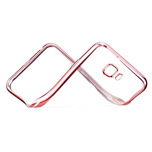 Samsung Galaxy A5 2016 Hülle ,Schutzhülle,Yica Silikon Hülle Case Clear TPU Transparent Schutzhülle Hülle für Galaxy A5 2016 Case Cover (Roségold) - 2