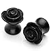 JOVIVI Pair(2) Black Arcylic Retro Rose Flower Ear Plug Tunnels Stretcher Gauges (0g (8mm))