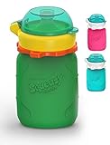 PARA FAMILIAS MÓVILES: Es fácil de llenar y especialmente estanco para que lo puedas llevar a todos lados. Con Squeasy tus peques se alimentarán de una forma divertida, saludable, autónoma y sin mancharse.