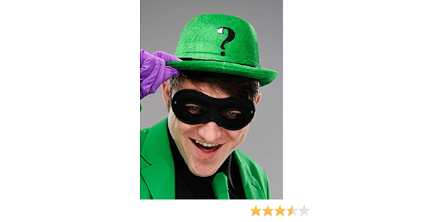 The Riddler Style Green Bowler Hat with 