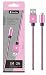 Produktbild Premium Micro USB auf USB Kabel Pink mit Metallstecker + Nylonmantel 1M,flexibles Lade- und Datenkabel für Android Handys, Samsung, HTC, Motorola, Sony, Blackberry, Nokia, LG, und mehr