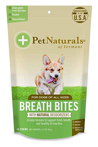 Pet Naturals of Vermont Breath Bites for Dogs 60 Chews 3.17oz