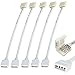 Produktbild GreenSun LED Lighting 5 Stueck 4pin 10mm Kabel Eckverbinder Schnellverbinder Verbinder Verteiler Adapter fuer RGB LED Strip Connector 5050 Lichtstreifen Leiste Streifen