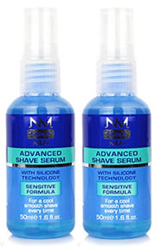 x2 Nuage Men Advanced Shave Serum with Silicon Technology Sensitive Formula 50ml