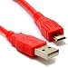 Produktbild Rotes 1 m Micro-USB-Ladekabel für JBL Charge 2, drahtlos, Bluetooth, tragbare Stereo-Lautsprecher