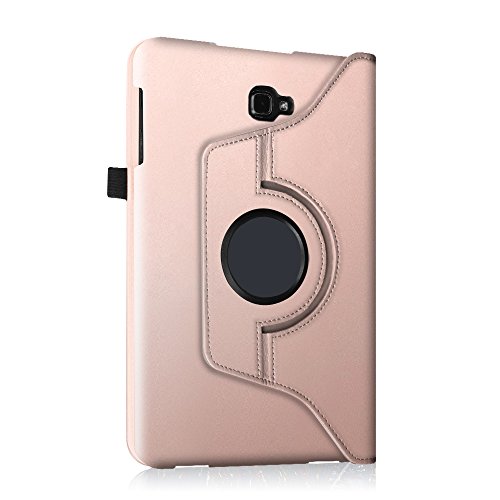 Fintie Samsung Galaxy Tab A 10.1 Hülle – 360° Drehbarer Stand Smart Cover Case Schutzhülle Tasche Etui mit Ständerfunktion Auto Schlaf / Wach Funktion für Samsung Galaxy Tab A 10,1 Zoll T580N / T585N Tablet (2016 Version), Roségold - 7