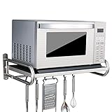 304 étagères en Acier Inoxydable Micro-Ondes/étagères de Cuisine (Taille: 53 * 38 * 18cm)