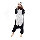DarkCom Tier-Kostüm für Erwachsene Unisex-Modell Einteiler Jumpsuit ideal Pyjama oder Cosplay-Verkleidung San Panda