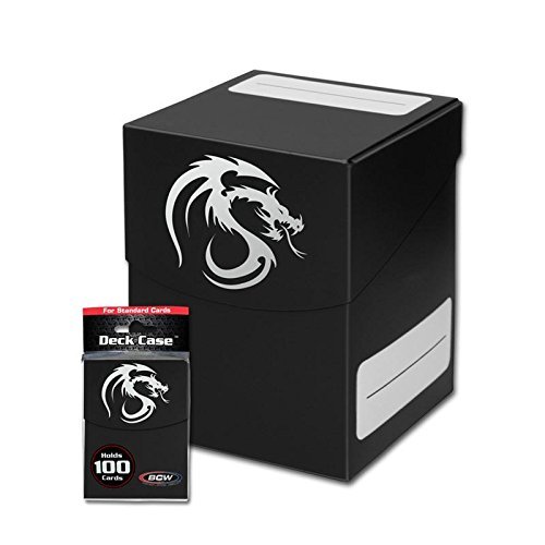 1 BCW Deck Box / Case - Black - Holds 100 Cards by BCW Gaming