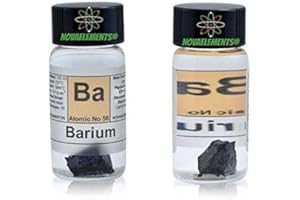 NOVAELEMENTS Barium Element 56 Ba, Meister Pure1 Feingold 98,8% in Olio Mineralglas in Ampoule aus Glas mit Etikett