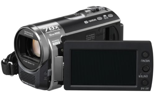 Panasonic SDR-T50 Camcorder - Black (4GB in-built flash, SD Card slot, x78 Enhanced Zoom)