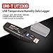 Produktbild UNI-T UT330B USB Luftfeuchtigkeit Temperatur Recorder TEMP/RH Datenlogger Thermometer Hygrometer Feuchtigkeitsmesser Meter -40 40  80  (Gery)