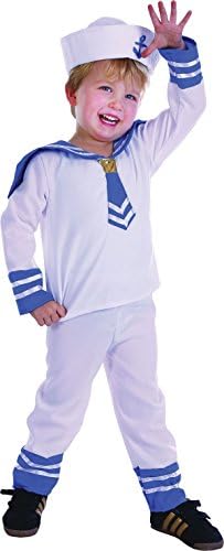 Childrens Navy Fancy Dress Party Toddler Sailor Boy Book Week Complete Outfit Uk
