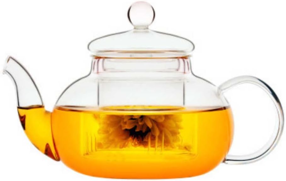 Epinox Cam Bitki Çayı Demliği 400 ml - Cam Süzgeçli Demlik