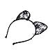 Goliton® Fashion women party sexy lace cat ears headband hair bands for Christmas,Halloween,Costume Party etc. - Black