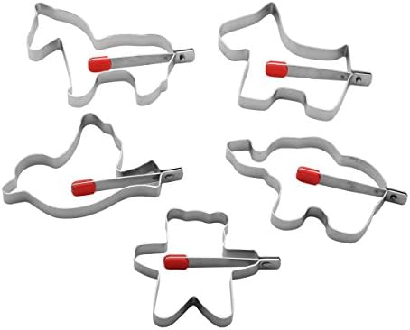 LONGLISHENG 5Pcs/Set Lovely Novelty Animal Modeling Egg with Premium Food Grade Stainless Steel