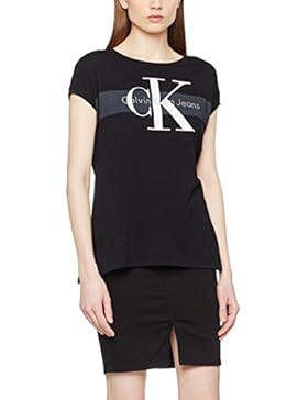 Calvin Klein Jeans Damen T-Shirt Tika-1 True Icon Cn Lwk S/S