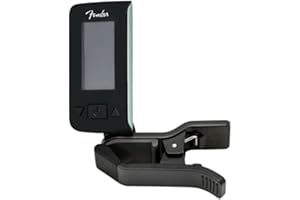 Fender Accordeur Original, Écran LCD Réglable à 360°, Accordage Basé sur les Vibrations, Daphne Blue