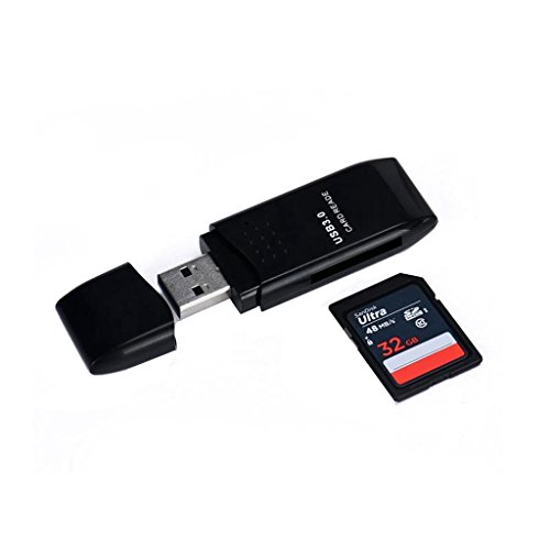 Generic 5 Gbps Schnelle USB 3.0 Adapter SD/Micro SD Kartenleser – Schwarz - 2