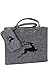 Produktbild Witzgall Filztasche hellgrau mit braunem Hirsch und Handytasche