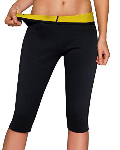 Martiount Femme Minceur Legging de Sudation de Sport Pantalon Fitness Pantacourt Yoga Short Sauna d'Entraînement Perte de Poids en Néoprène