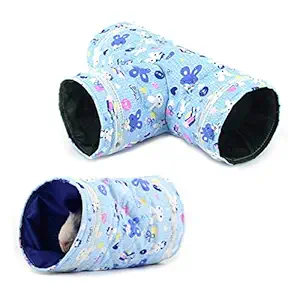 Tfwadmx Rat Tunnels and Tubes, Small Pet Play Tunnel Toys Collapsible Hideout for Dwarf Hamster Guinea Pig Hedgehog Gerbil Mice Mouse