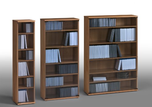 MAJA-Möbel 1882 5543 Medienregal, Kernbuche-Nachbildung, Abmessungen BxHxT: 25 x 110 x 24 cm - 4