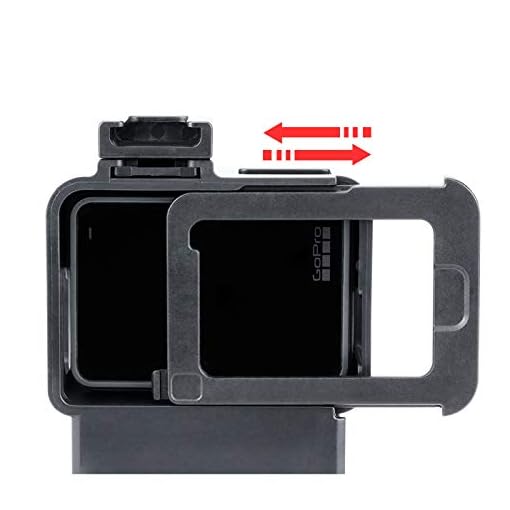 ULANZI V2 Protective Housing Case Vlogging Frame Cage Mount with Microphone Cold Shoe Compatible for GoPro Hero 7 6 5 Vlog Setup Action Camera Accessories - Image 4