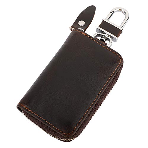 Keychain Key Le Meilleur Prix Dans Amazon Savemoney Es - moko car key case retro wax leather car smart keychain coin fob punch holder wear