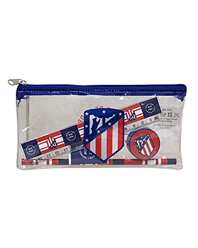 Preisvergleich Produktbild Atletico de Madrid Bleistift Beutel mit Schulmaterial Box
