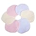 Magideal 6Pcs Breast Pads 3 layers Washable Combed Cotton Reusable Nursing Waterproof RS.210.00