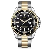 SSQ-CXO Quarzuhr der Männer, Art- und Weisemultifunktionskalender Leuchtend, Runder Legierungs-Vorwahlknopf-erstklassiger rostfreier Bügel 30 Meter Wasserdichte Uhr