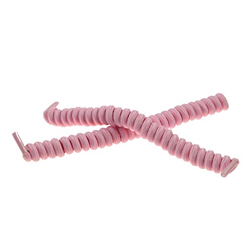 Preisvergleich Produktbild elastische spiralförmige Polyester-Schnürsenkel 4mm*10cm in rosa