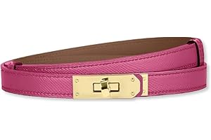 HEVIBK Ledergürtel Damen Gürtel Taillengürtel Damengürtel Leder Jeansgürtel Echtleder 18mm Breit schmaler Gürtel