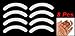 sourcingmap 8 Pcs Replacement Eyelash Curler Rubber Pad Cushion White