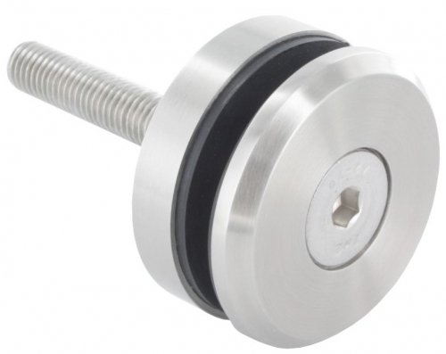 Glas-Punkthalter 50mm für Glasstärken bis 21,52, flacher Anschluss, V2A