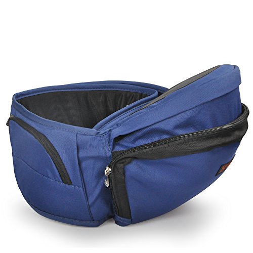 Bebamour Lightweight Baby Toddler Hip Seat Carrier Baby Waist Seat (Dark blue)