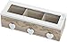 Produktbild matches21 Teebox Teekiste aus Holz Herzdeko 3 große Fächer für Teebeutel & losen Tee natur/weiß 26x10x7 cm Sichtfenster