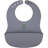Been Silicone Baby Bib - Silikon Mama &Ouml;nl&uuml;ğ&uuml;, Gri