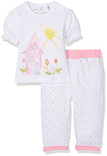 natubini Baby-Mädchen Bekleidungsset Set aus Hose und T-Shirt Bio-Baumwolle