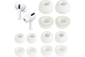 WJIAEER WJI 12 Pezzi Compatibile con Gommini per airpods PRO/airpods PRO 2,Gommini di Ricambio in Silicone, Cuscinetti di Ricambio Accessori per Auricolari in-Ear per Air pods PRO/Air pods PRO 2(S/M/L)