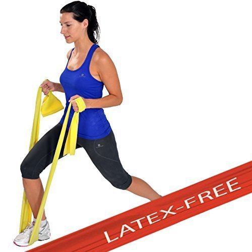 Msd FASCIA Latex Free LEGGERA 1,5 mt Riabilitazione Banda Elastica GIALLA