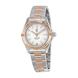 Aquaracer Edelstahl Damen Stahl Uhr Weiß Rose Gold Zifferblatt 18kt und