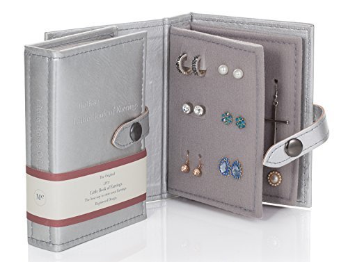 Small Size SILVER - Little Little Book of Earrings - A Small Book for Keeping Your Earrings Safe! by Book of Earrings