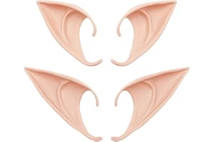 Guang-T 2 Pairs Fairy Pixie Elf Ears, Latex Fairy Pixie Elf, Cosplay Ears for Halloween Christmas Cosplay Elven Pixie Vampire Fairy Ears (2 Style)