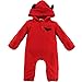 iEFiEL Baby Girls Winter Halloween Romper Jumpsuit Costume Outfit Red 6-9 Months